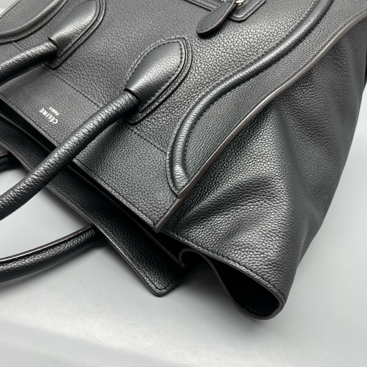Celine Pre-Owned Authentic Satchel Black 30*29*17cm Free Tracked Shipping