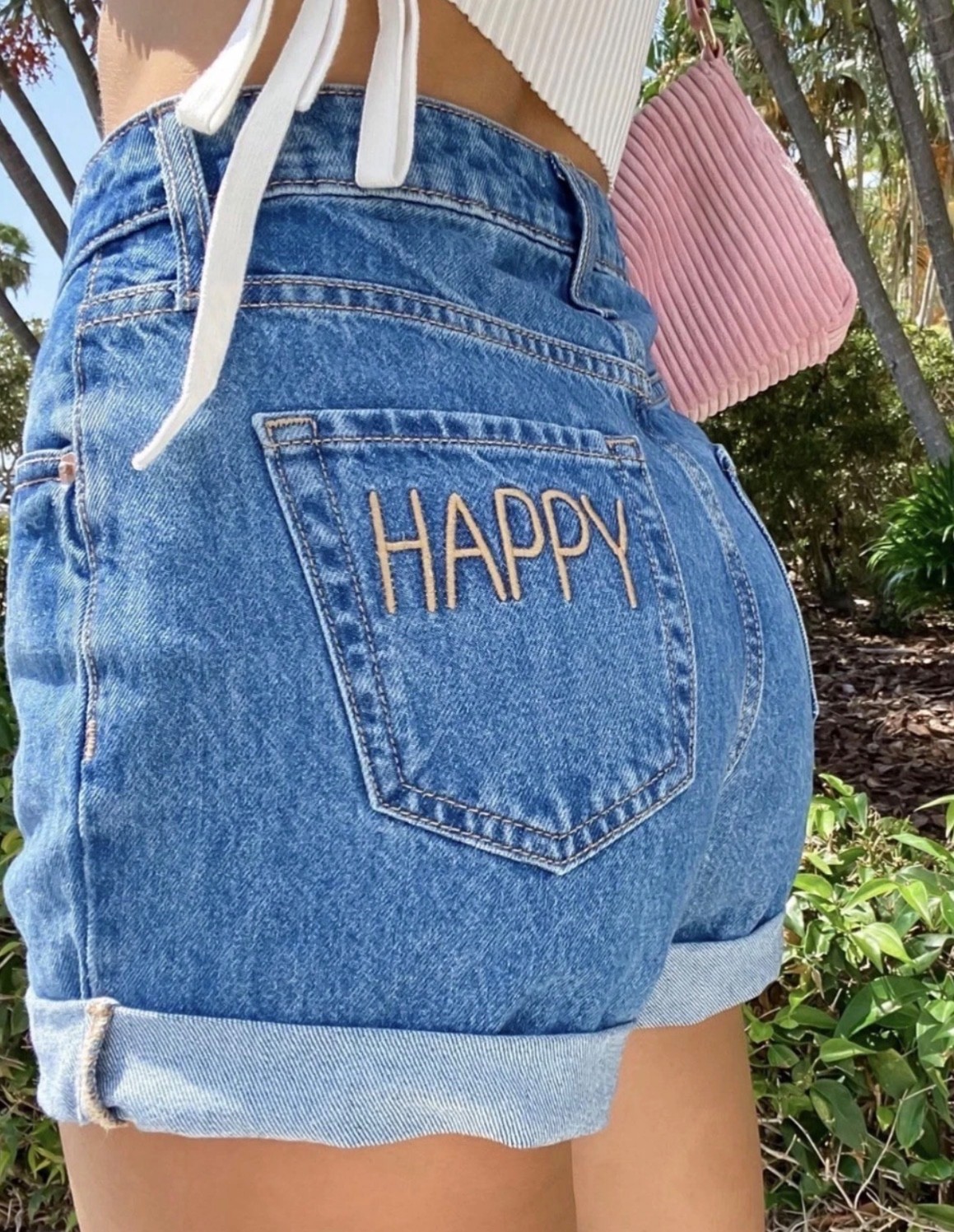 NWT Target Wild Fable Women’s HAPPY Mom Shorts Jean Rolled Cuff Super-High Rise