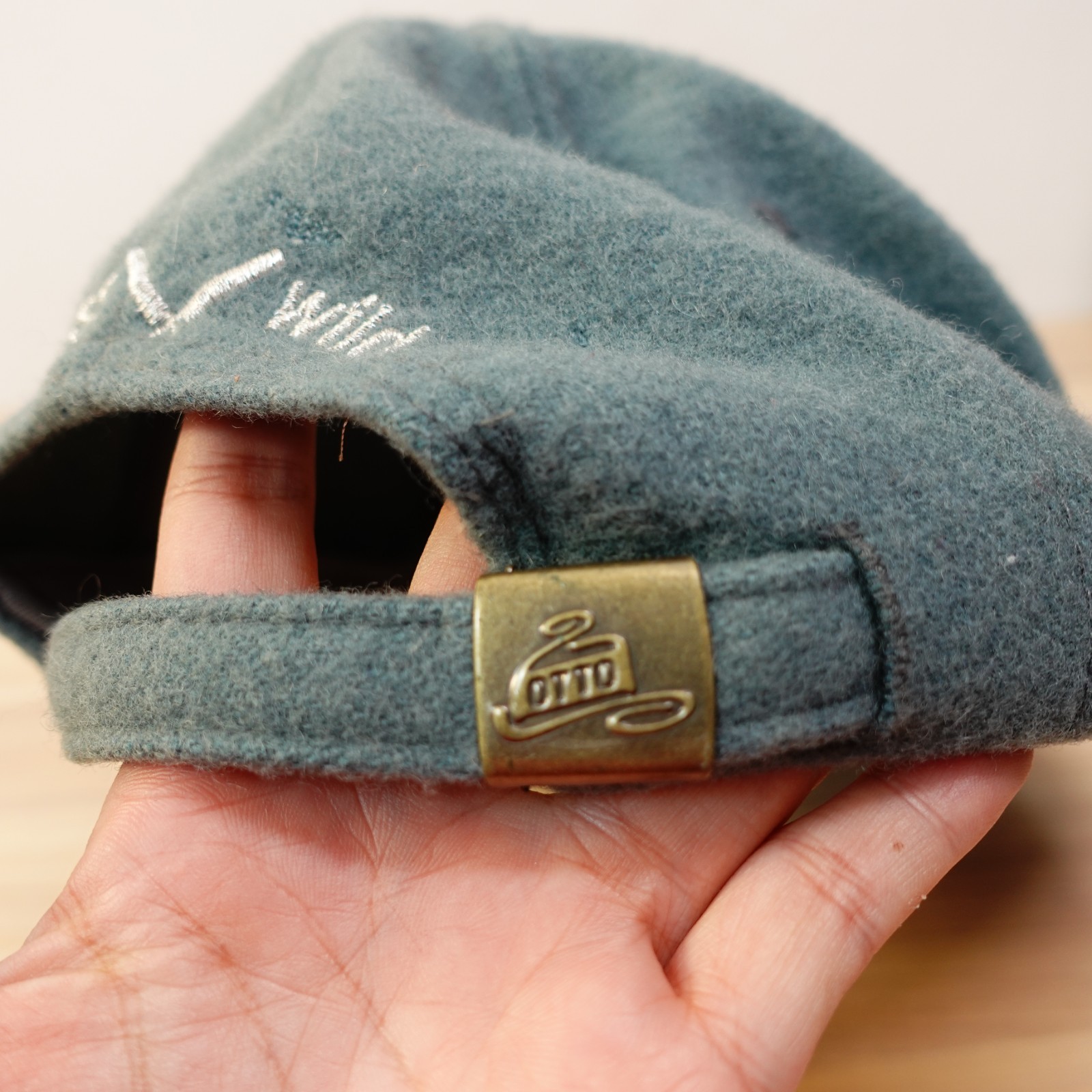 Vintage Mighty Mouse Cap Mens Blue Slate Wool Felt Baseball Dad Cartoon 90s OTTO