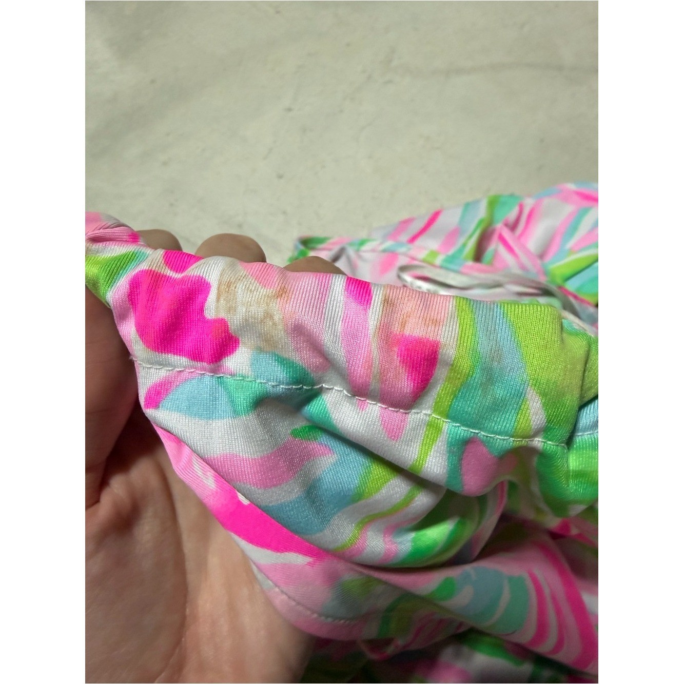 Lilly pulitzer Bowen Bright Tropical Halter Top Pink Green Floral Print large
