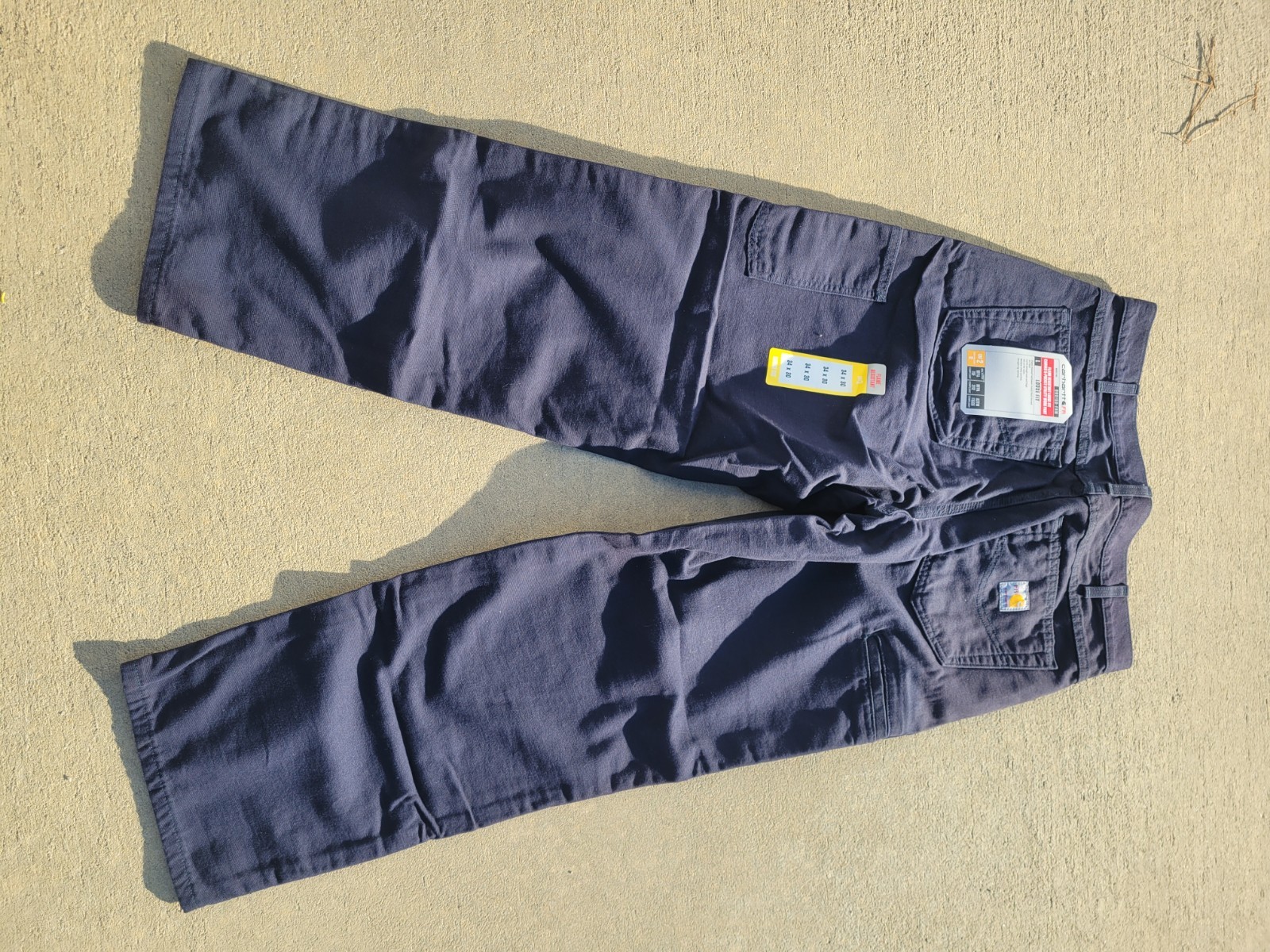 NWT Carhartt FR159 Pants Men’sNavy Blue Midweight Canvas Flame Resist See Photos