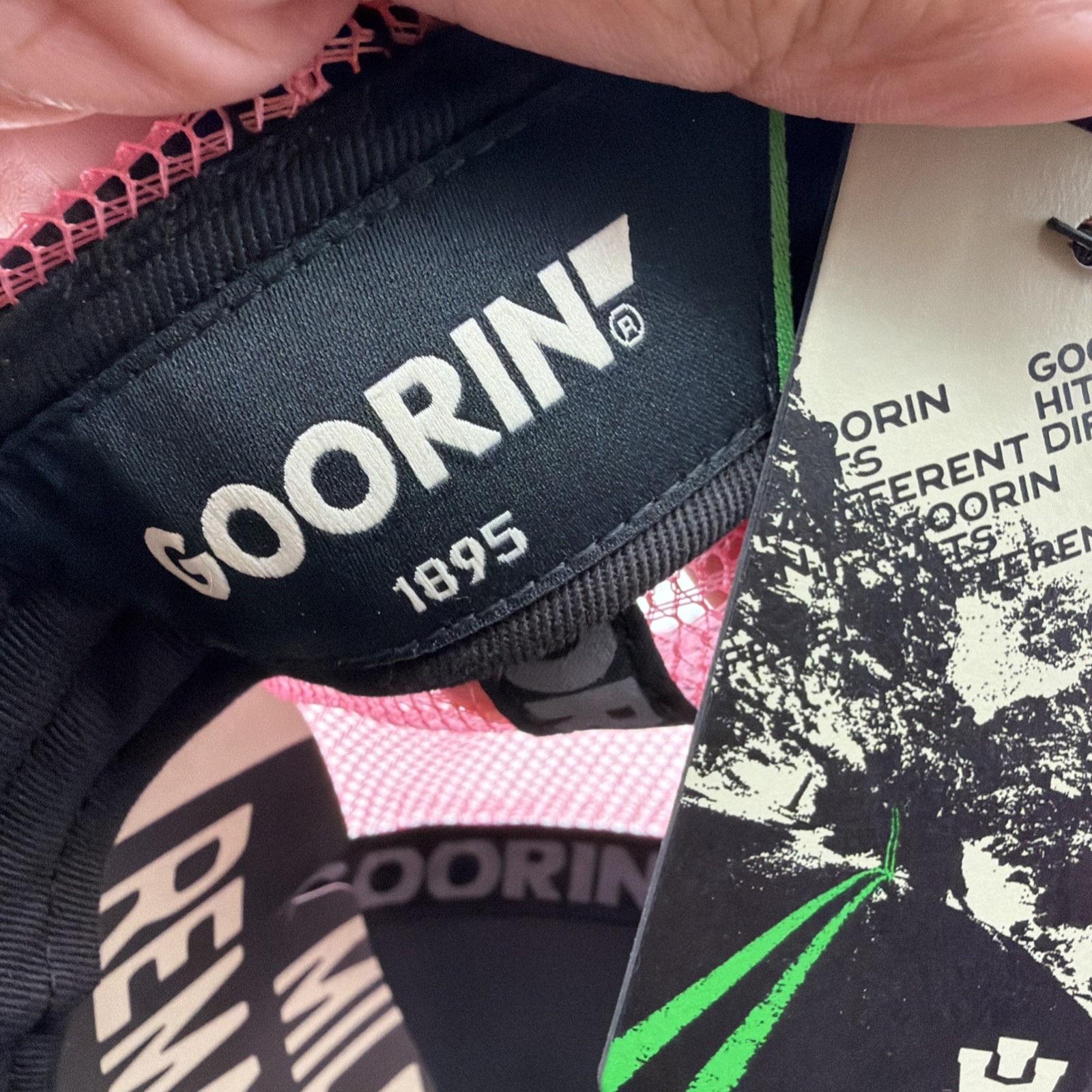 Goorin Bros Queen Lioness Trucker Hat Pink Pop Art Mesh Snapback Animal Farm Hat