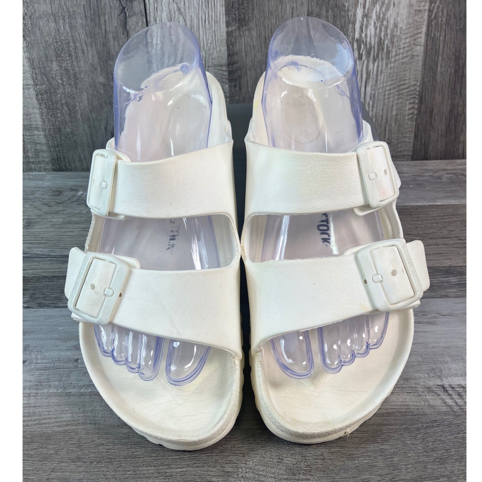 Birkenstock Arizona EVA White Waterproof Slide Sandals Women 7 Men 5 EU 38