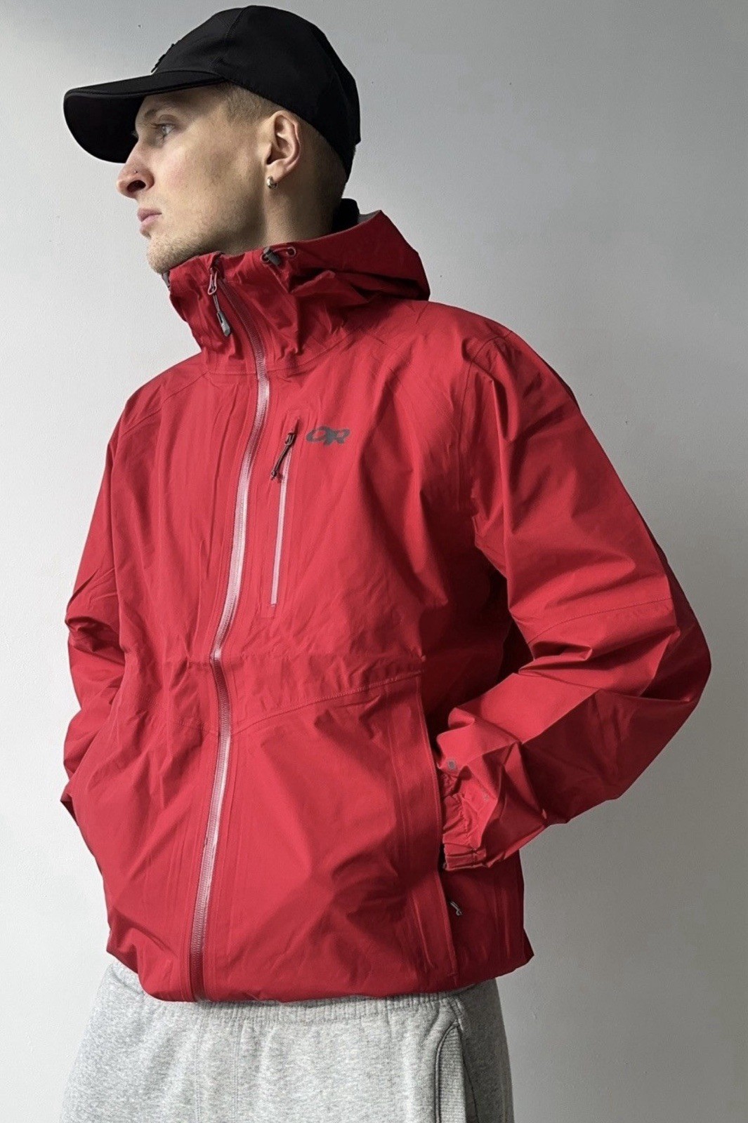 Outdoor Research OR Foray Gore-tex Red Jacket Gorpcore Hiking Men’s Size M New