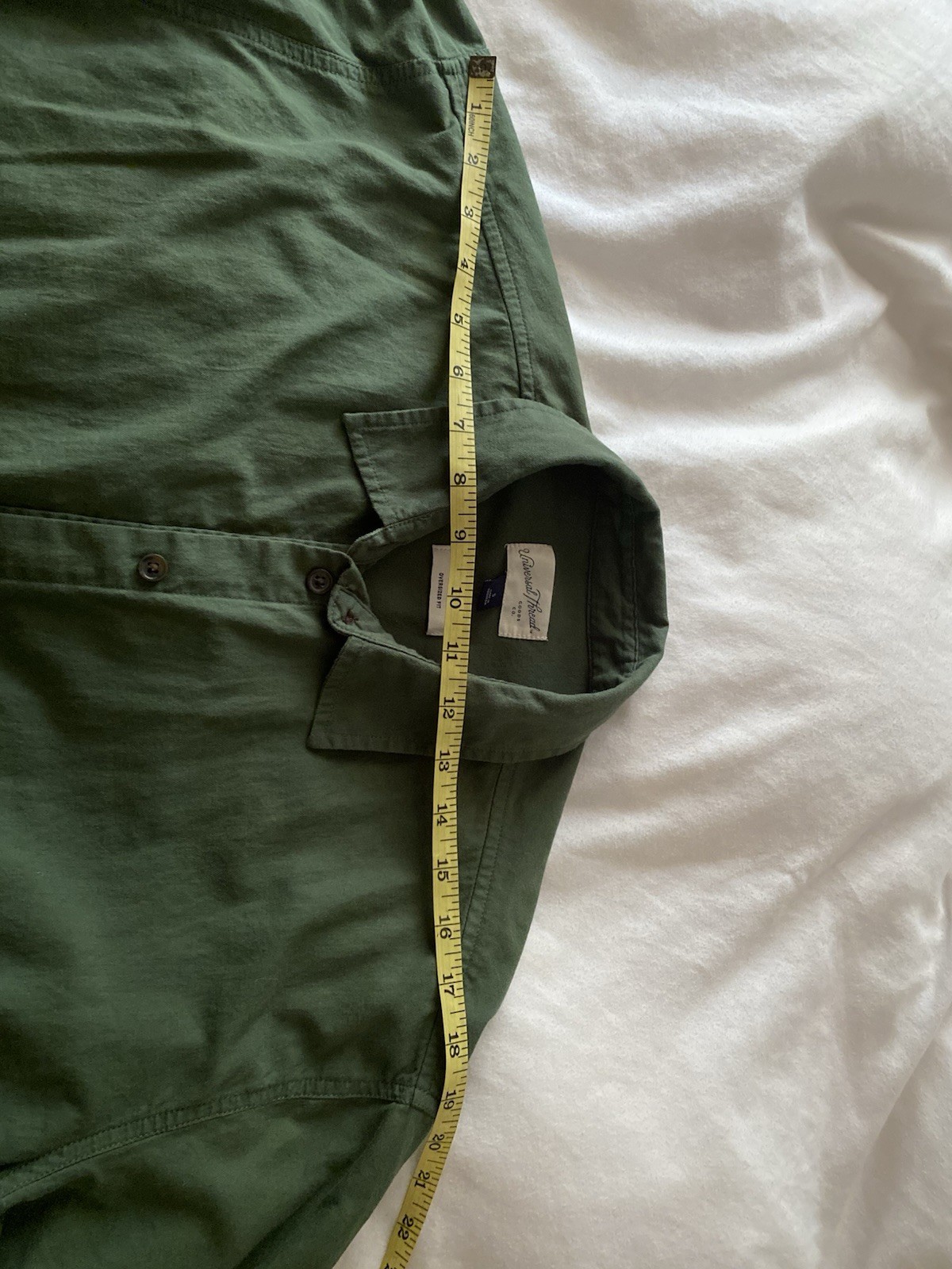 Universal Thread 100% Cotton Button Down Women’s Oversize Fit Olive Green S