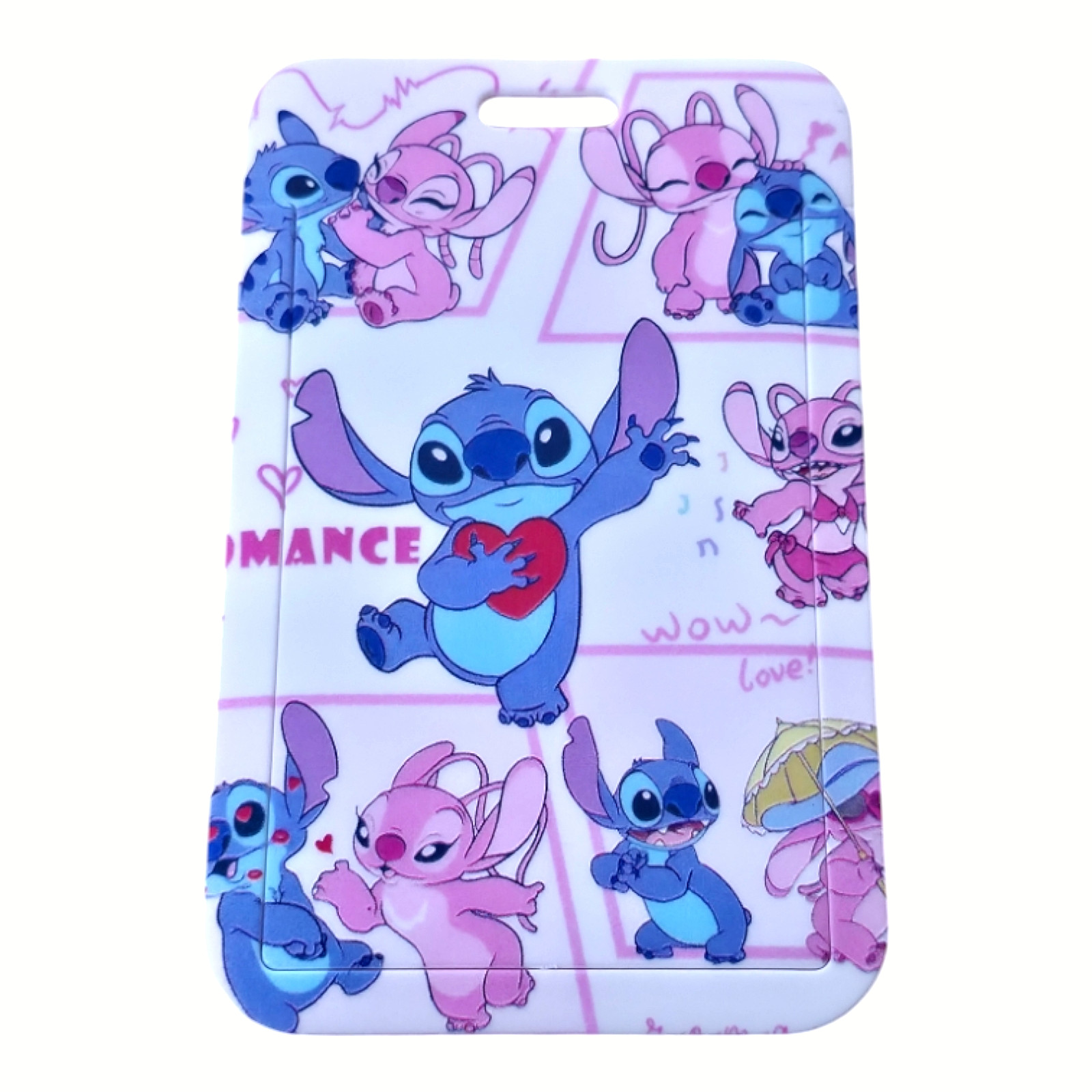 Disney Stitch Lilo And Stitch Cartoon Character Colorful Lanyard ID Badge Holder