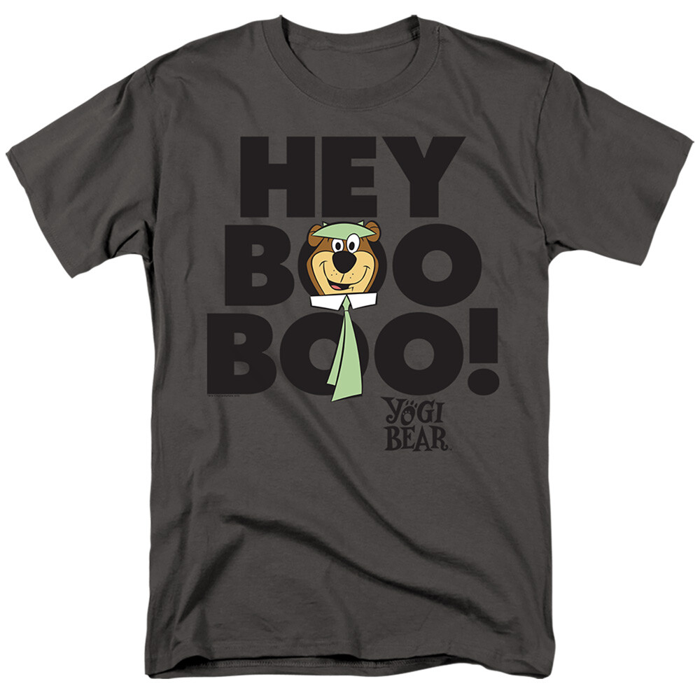 YOGI BEAR HEY BOO BOO Licensed Adult Men’s Graphic Tee Shirt SM-5XL