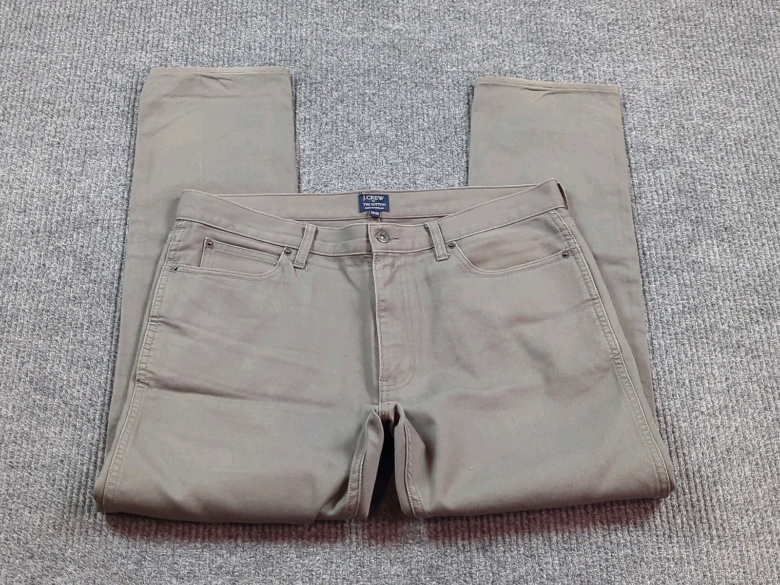 J Crew Jeans Men 36×30 Gray Straight The Sutton Denim Cotton