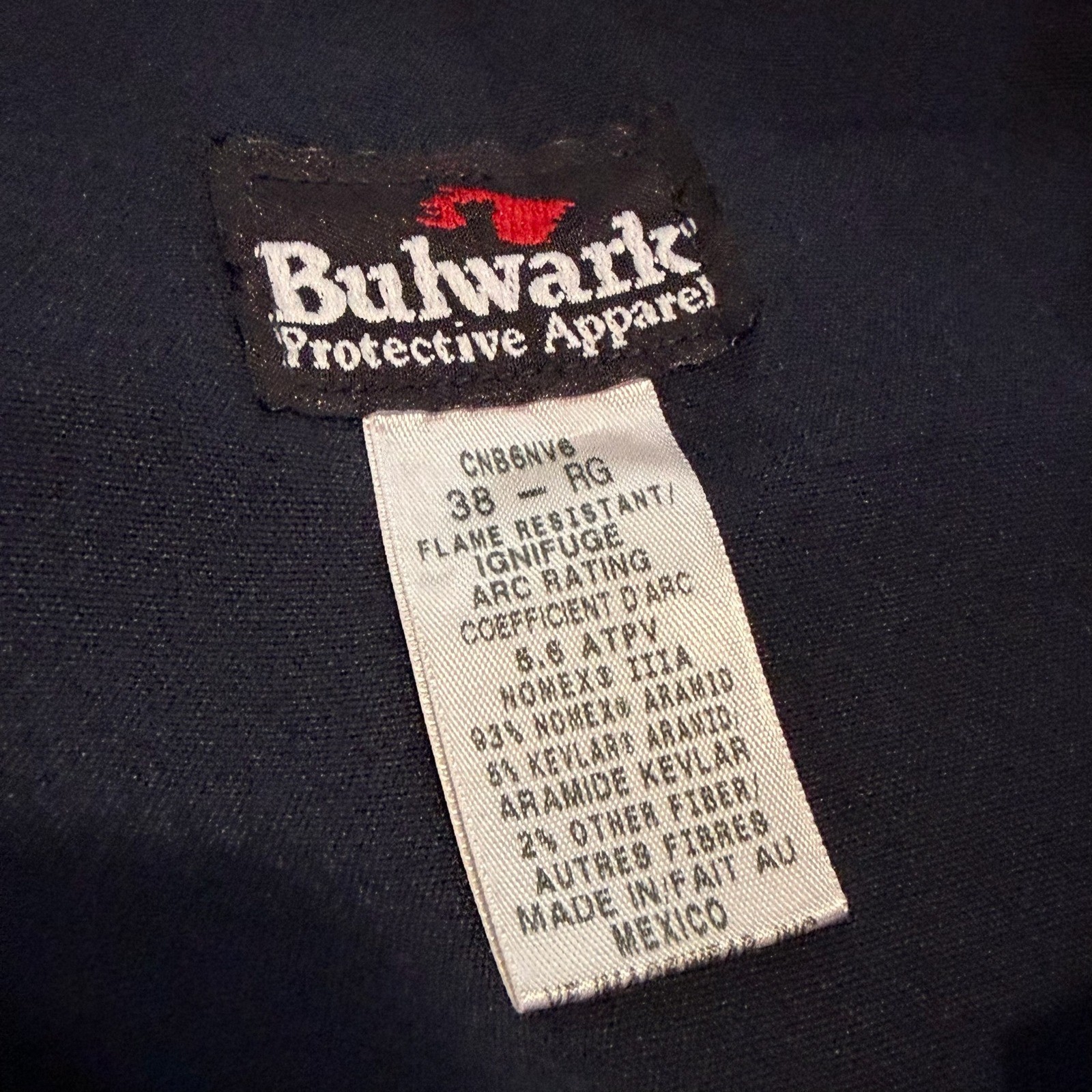Bulwark FR Flame Fire Resistant Coverall Navy Nomex IIIA Welder-38 Reg-7321