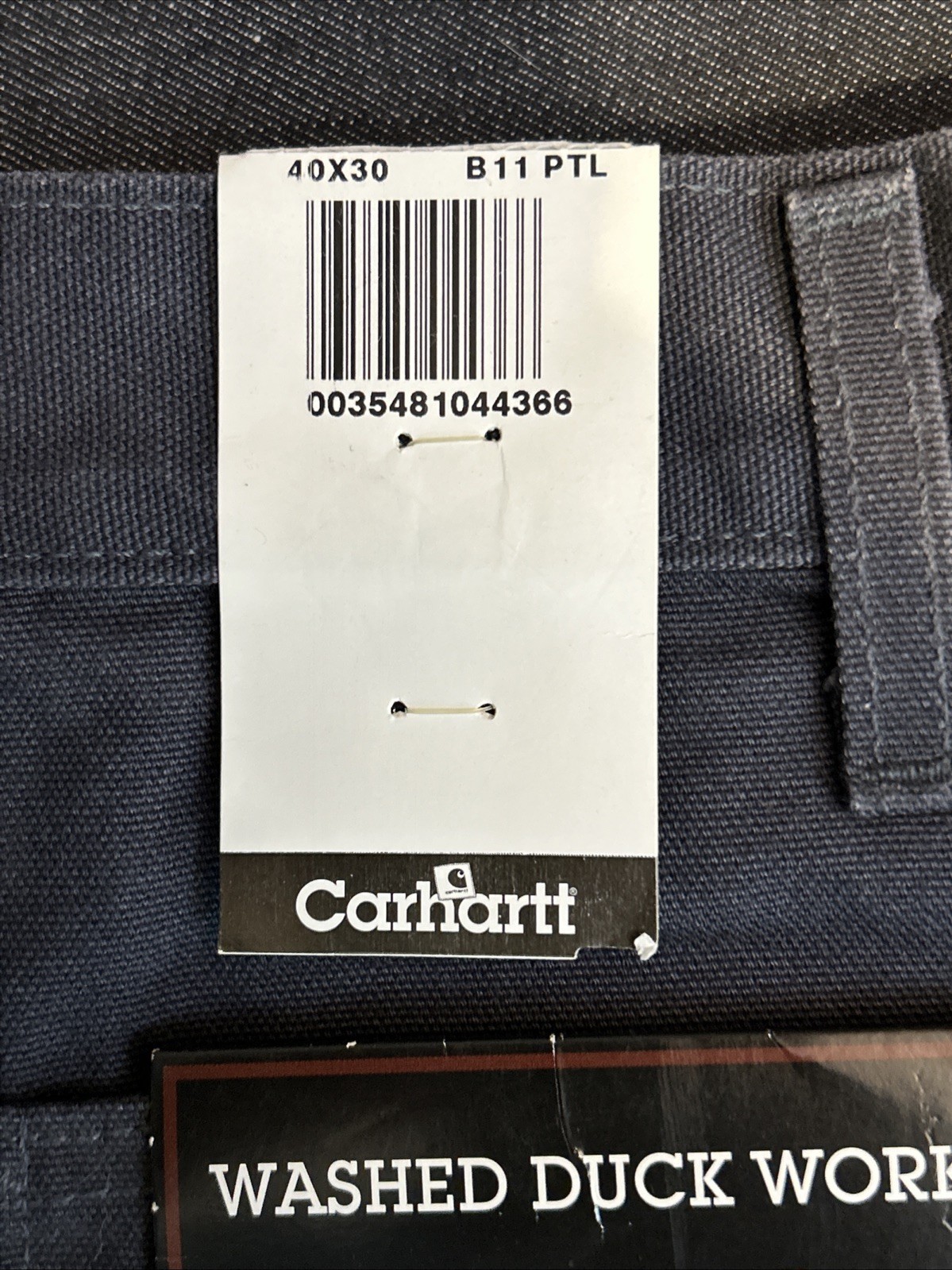 NWT Carhartt Carpenter Pants 40×30 Gray B11 PTL Deadstock Single Knee