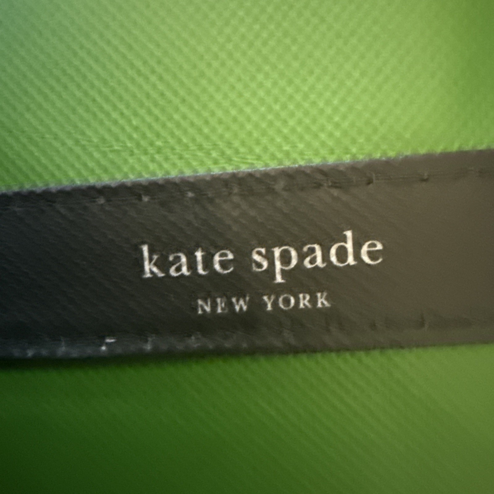 Kate Spade New York Dark Green Foldable Eco Friendly Re-Usable Shopping Tote Bag