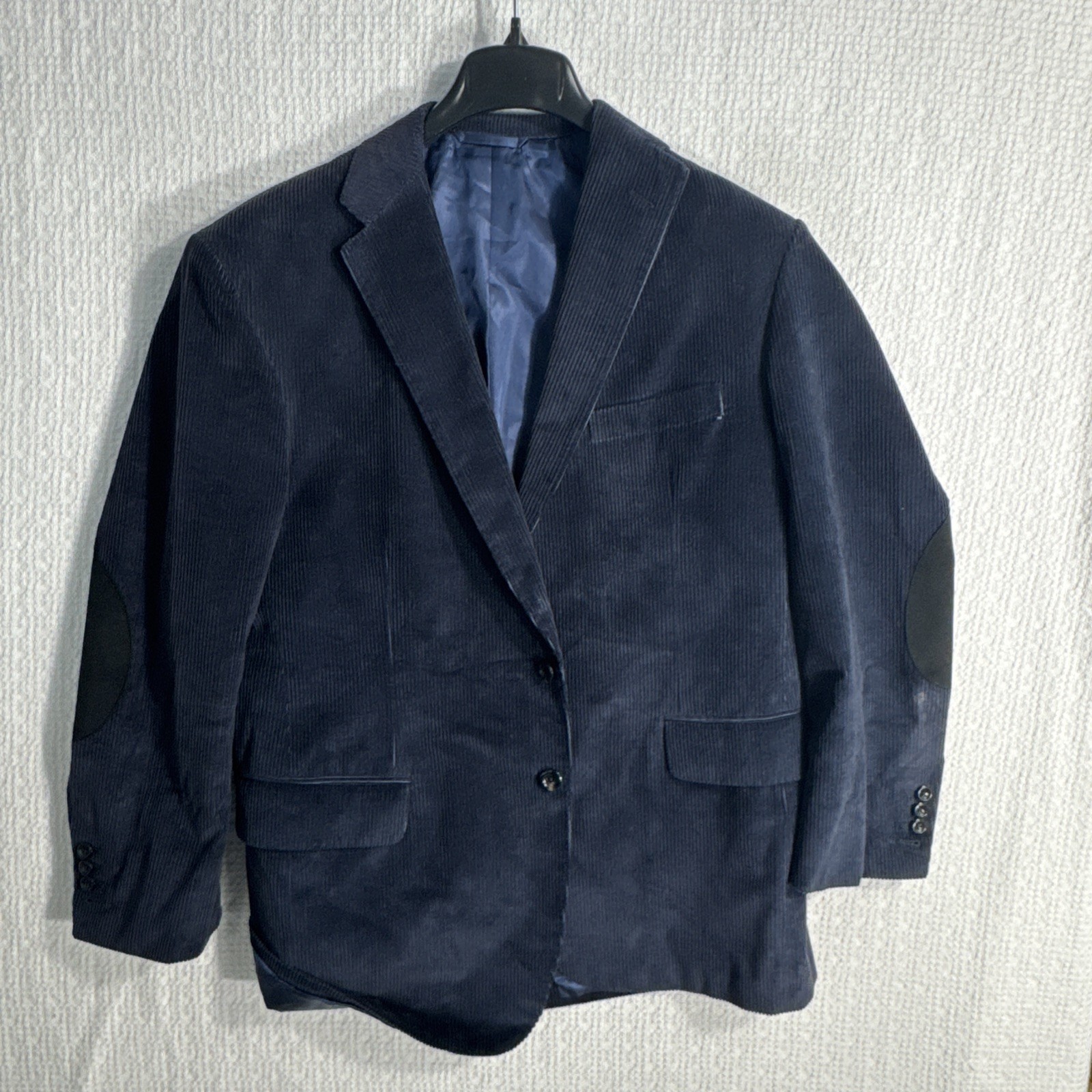 @@ Oxxford Clothes Corduroy 44R Slim Fit Navy Elbow Patches USA Surgeon Cuffs