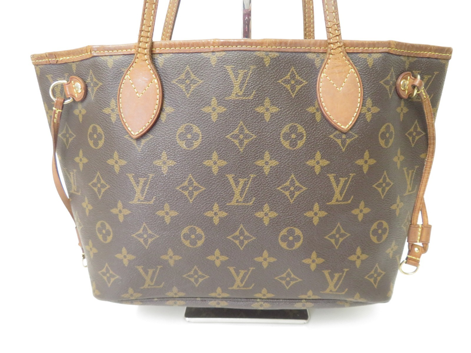 Authentic Louis Vuitton Monogram Neverfull PM Tote Bag Handbag F#52637