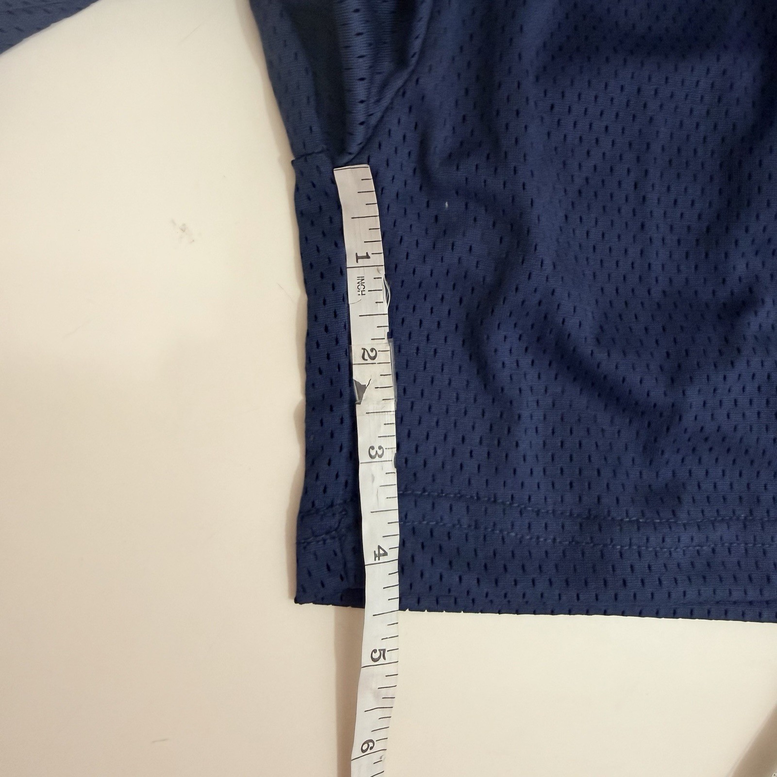 EE Eric Emanuel Basic Pink/Yellow Logo Casual Navy Mesh Basketball Shorts Med