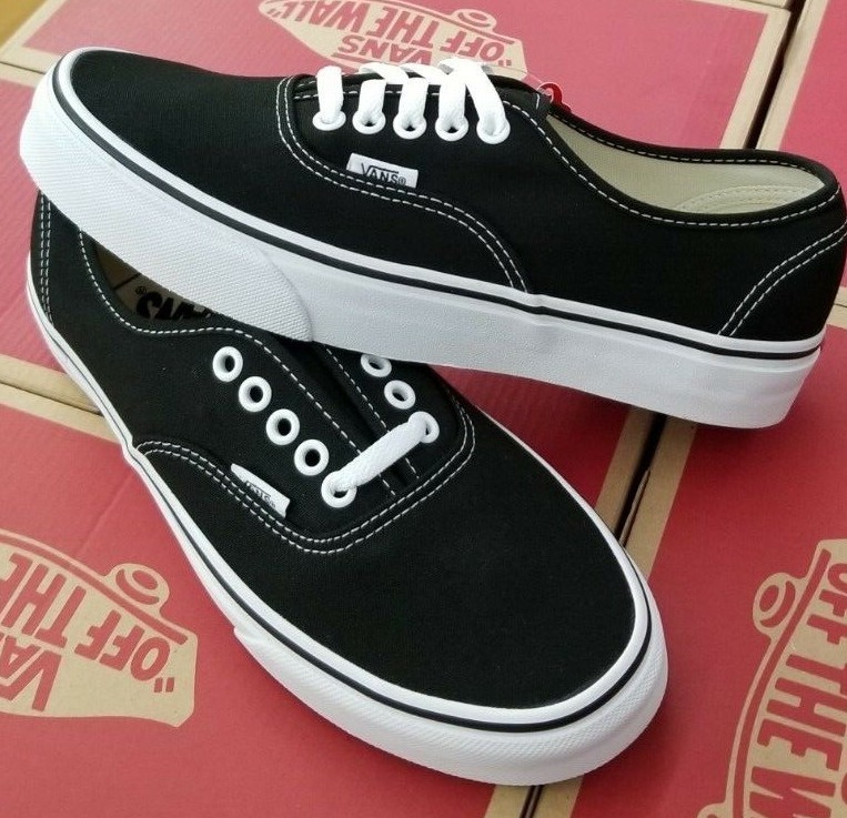 VANS AUTHENTIC CANVAS MEN’S BLACK / WHITE VN000EE3BLK