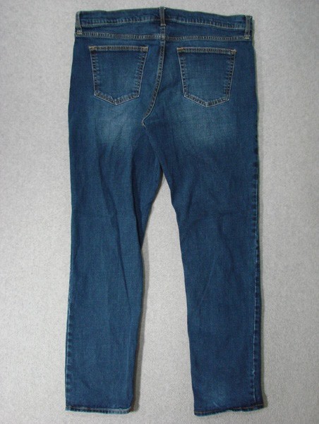 TD11424 **OLD NAVY** STRAIGHT LEG JEANS 34×34 (msr 38″x33″) DARK BLUE