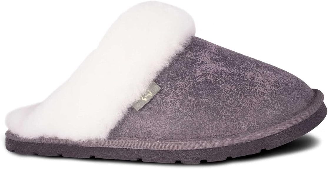 Cloud Nine Sheepskin Indoor Outdoor Scuff House Slippers for Women BRAND NEW