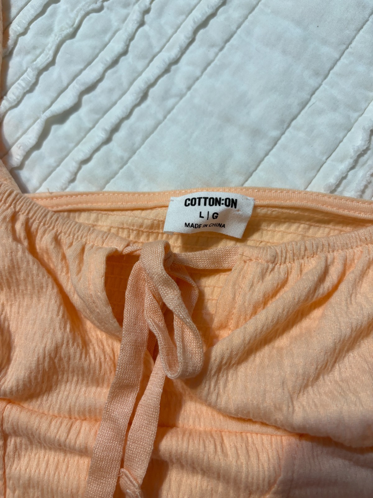 Cotton On Orange Crop Top Large