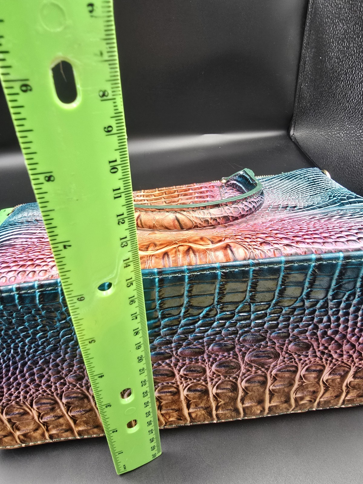 Croc-Embossed Faux Leather Tote