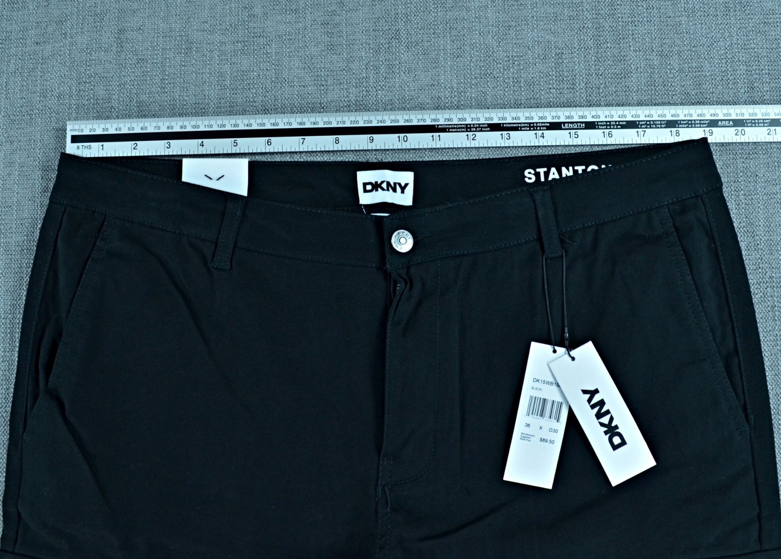 DKNY Pants Men’s 36×30 Black Stanton Slim Fit Ultimate Stretch Cargo Pants NWT