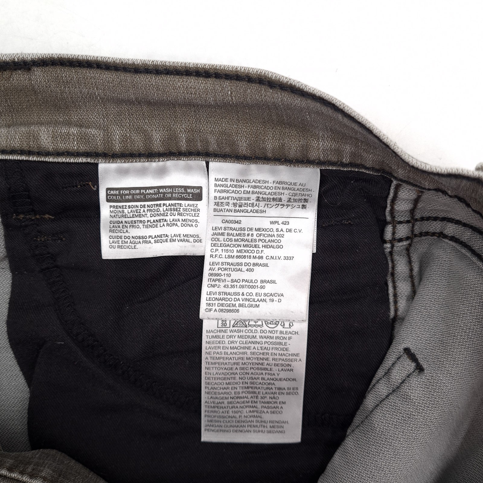 Vintage Levi’s Jeans 511 Men Stretch Slim Straight Yo0 Size W32 L28