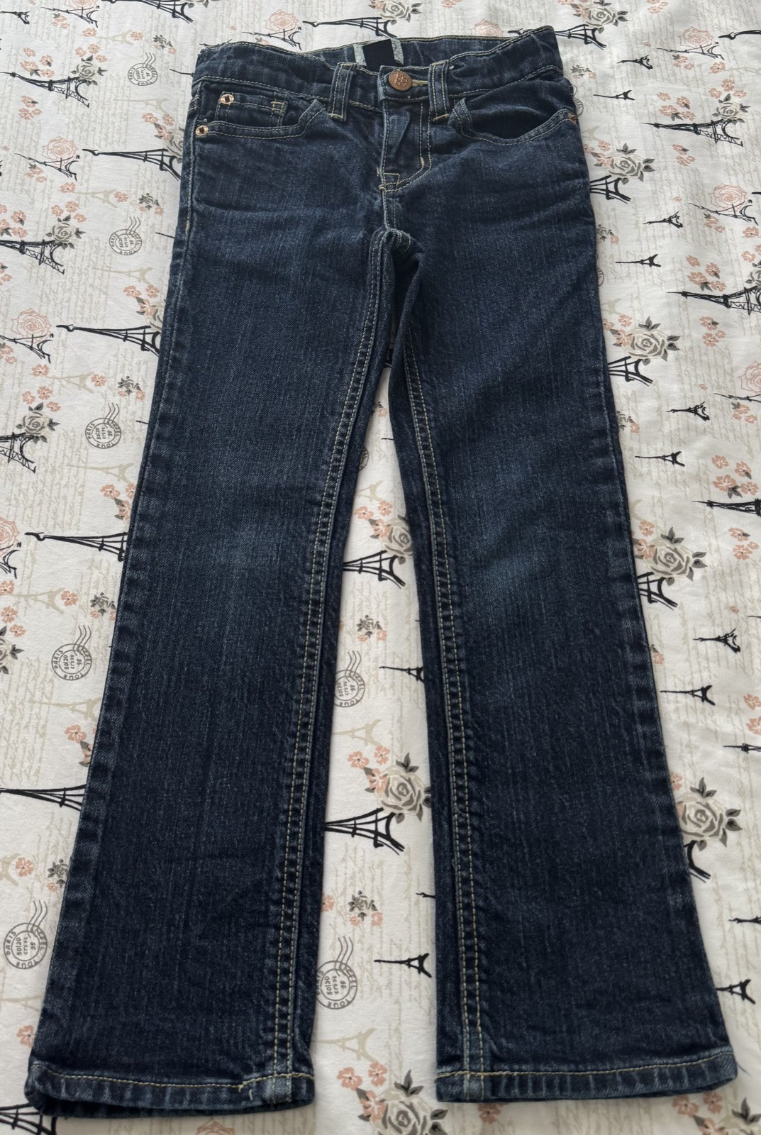 Original Brand Girls Skinny Jeans Stretch Size 6 Denim Pants Blue Adjustable
