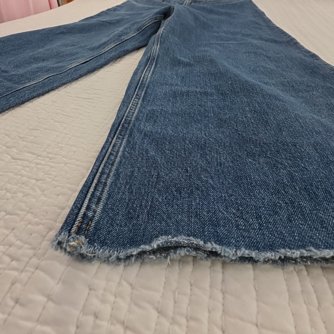 Everlane The Mariner Jean Med Blue Wash Denim Jeans Size 31R Cropped High Rise