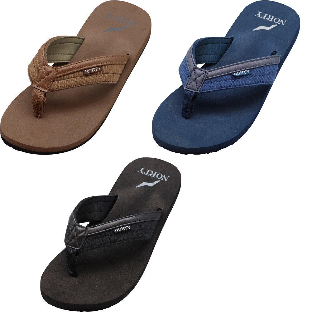 NORTY Men’s Sandals for Beach, Casual, Outdoor & Indoor Flip Flop Thong Shoe
