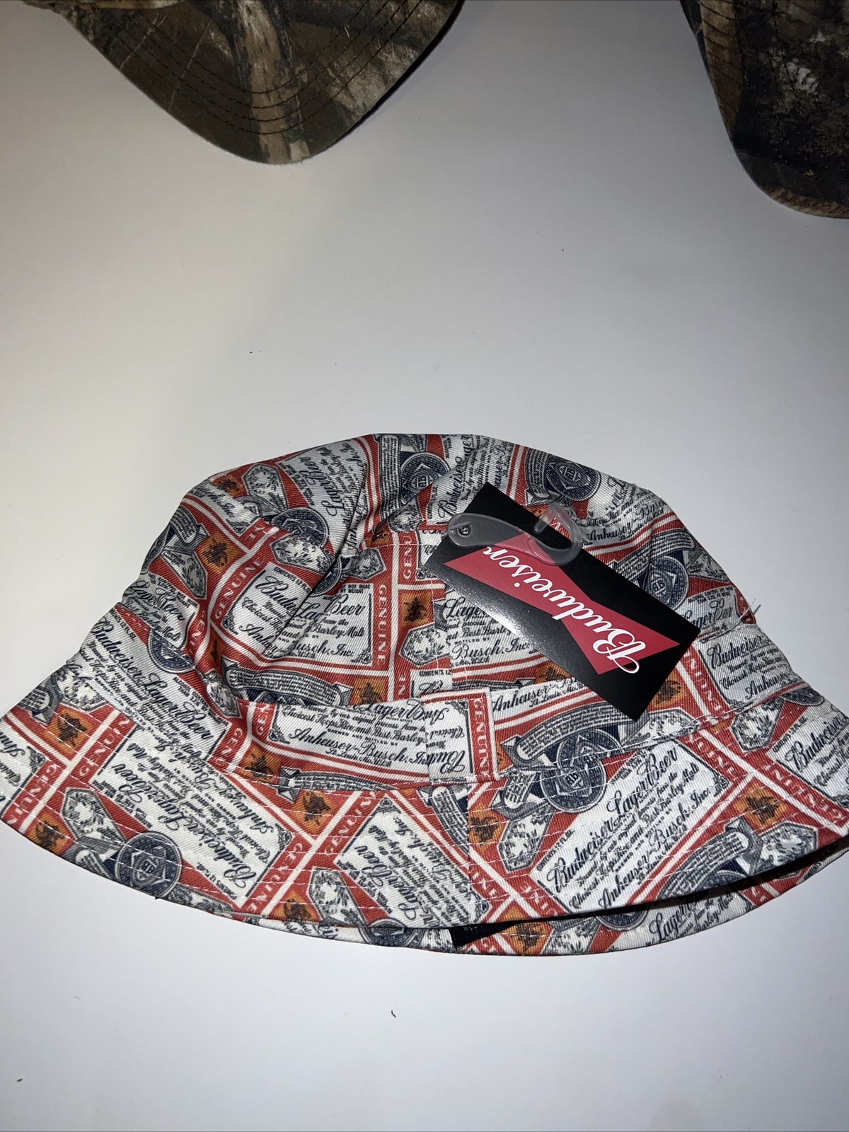 NWT Adult Officially Licensed Budweiser Beer Bucket Hat Sz S/M