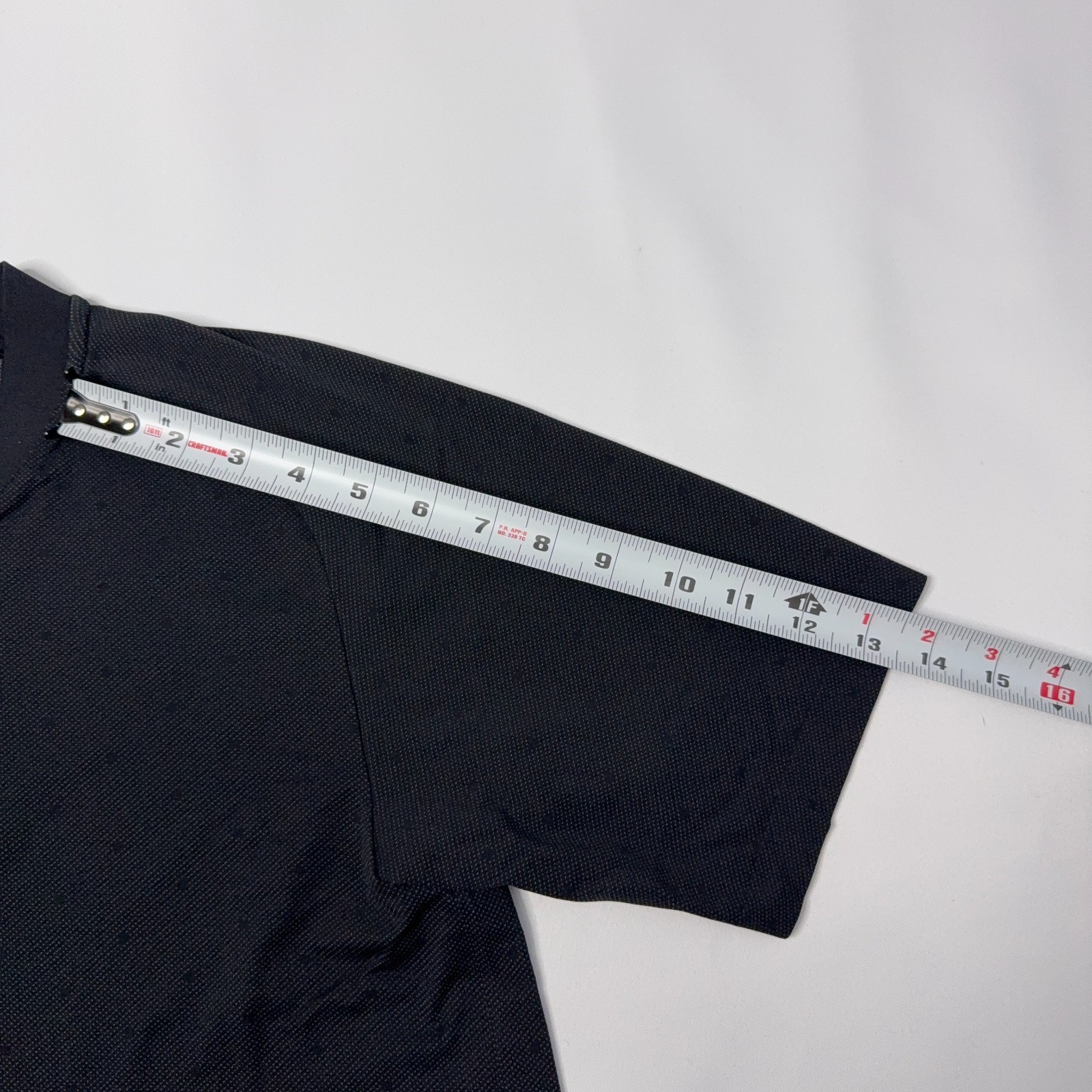 Roger Federer Uniqlo Dry-Ex 1/4 Zip Shirt Mens XS Black Tennis Dotted