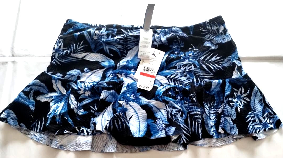 Tommy Bahama Black Indigo Garden Hi Skirted Bottom Size XS/TP