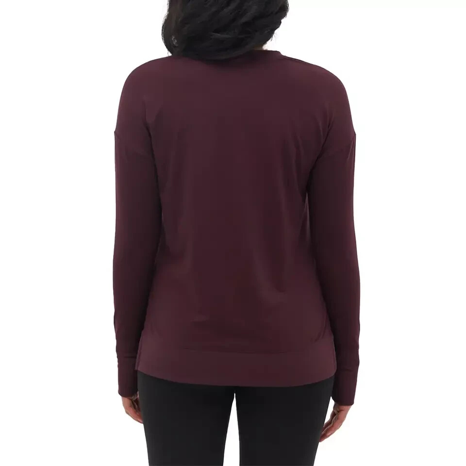 Bench Women’s Soft Jersey Active Top, Purple, Size XL