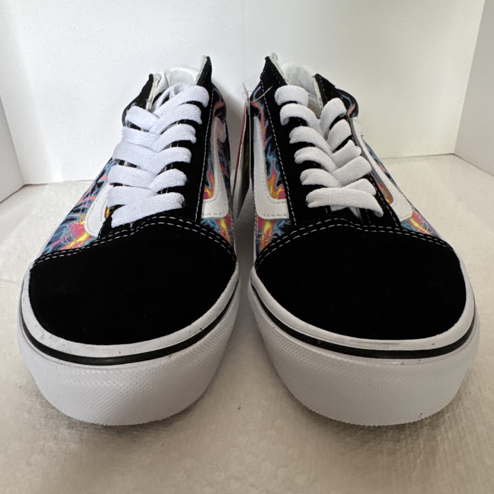 Vans Old Skool Electric Flame Glow In The Dark Shoes Womens 6 Mens 4.5 NWT