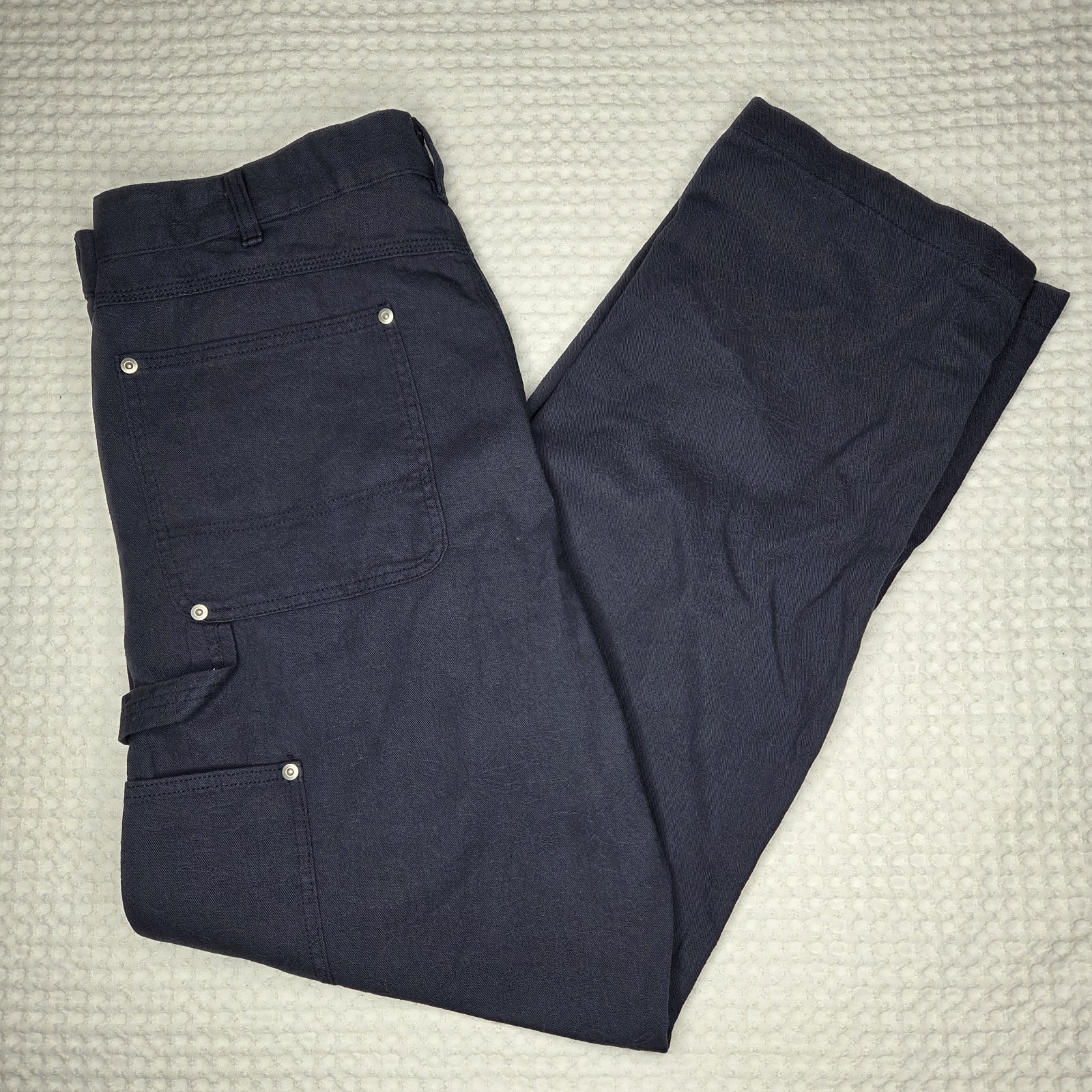 Dickies Tonal Jacquard Painter Cargo Pants Mens’s Size 36 x 32 Navy NWT