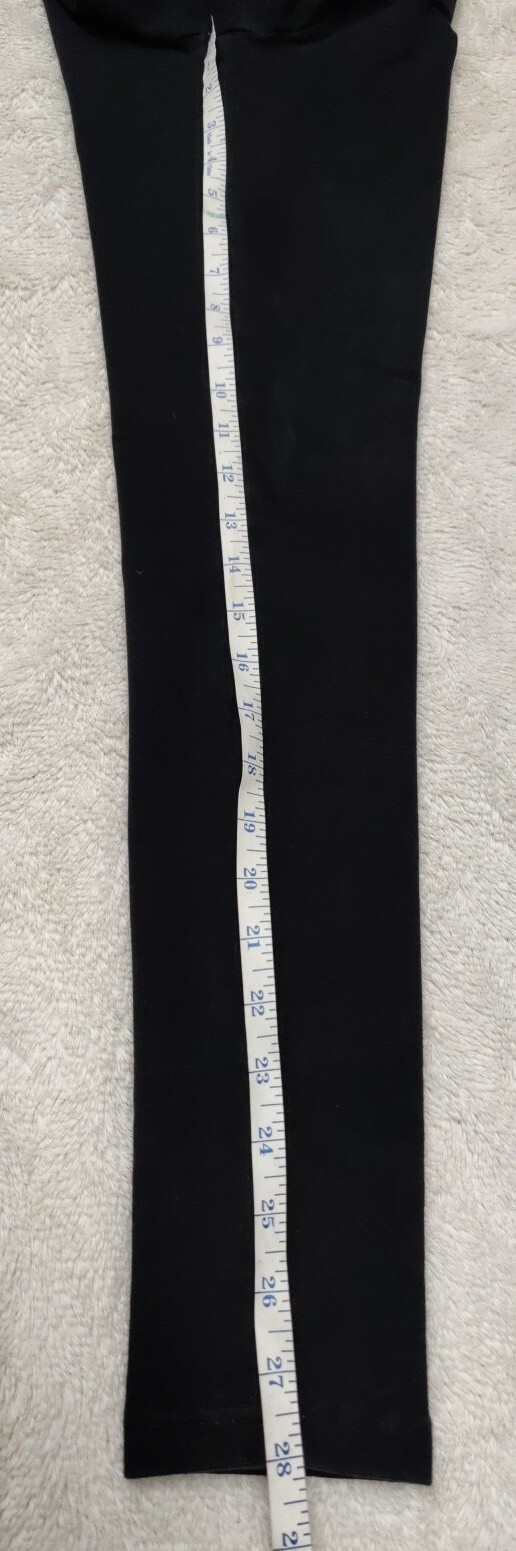 • American Apparel Women’s Pull On Black Skinny Pants Size Small Elastic Waist