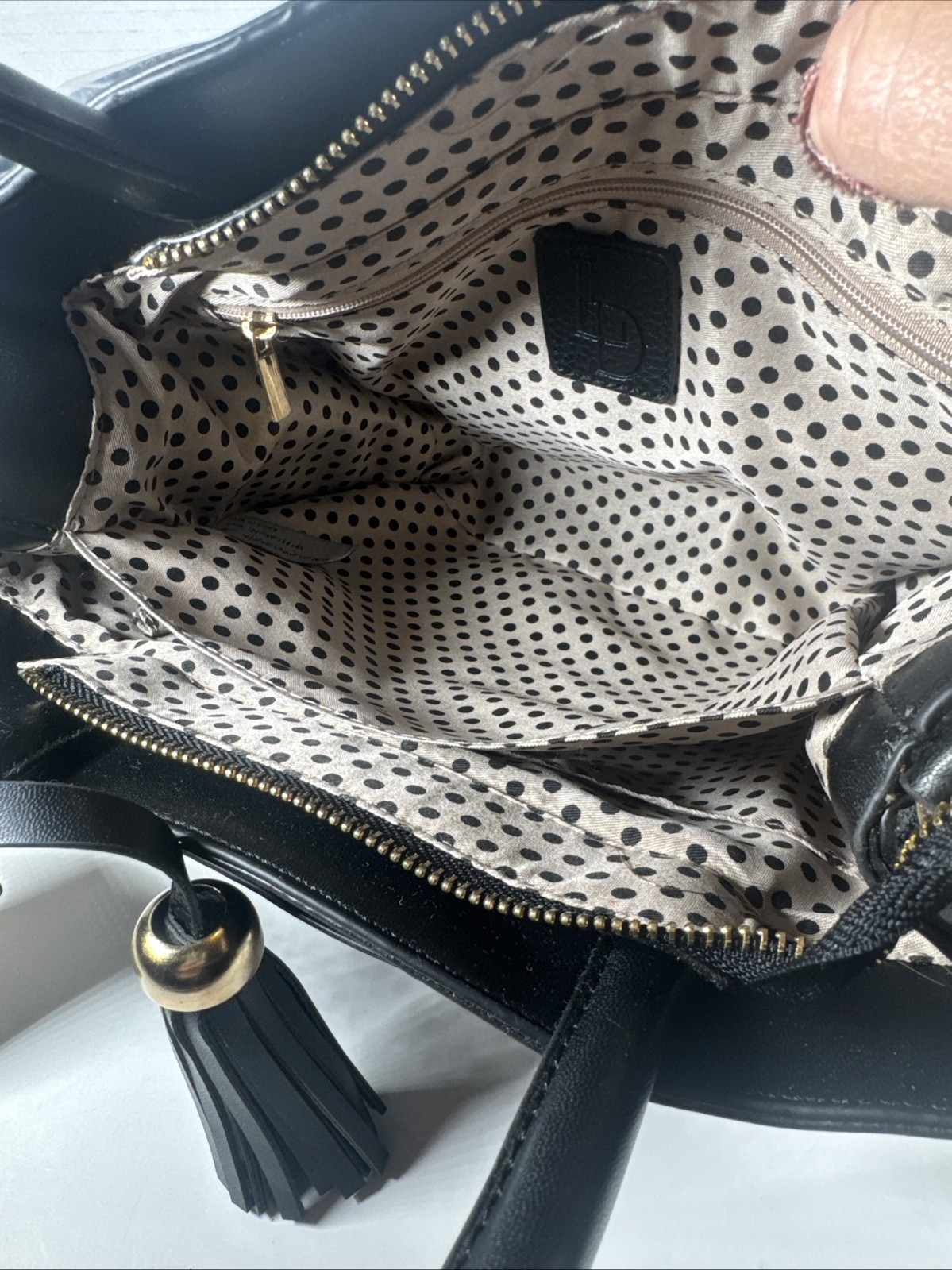 Like Dreams Brand Perfect Black Pebbled Vegan Leather Satchel NWT 10x7x3