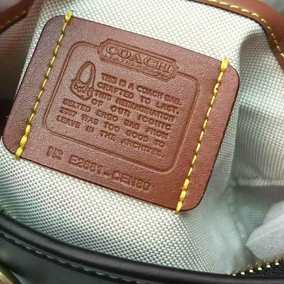 COACH Belted Ergo Shoulder Bag 26 Leather Black CEN80 F/S [DDP]