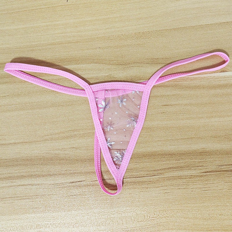 5 Pack Lot Sexy Womens Mesh See Through Panties G string Thong Tanga Micro Brief