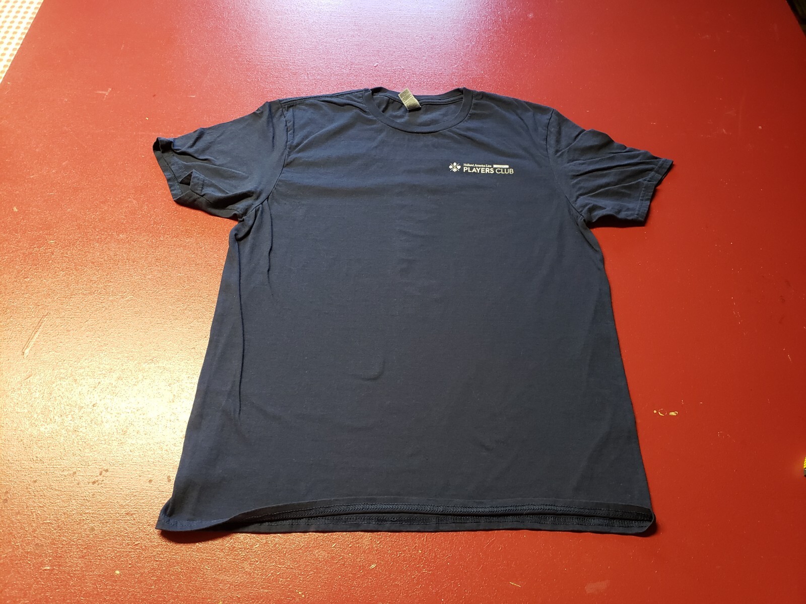 Holland America Line Players Club Tournament T-Shirt Blu L 100% Cotton Gildan