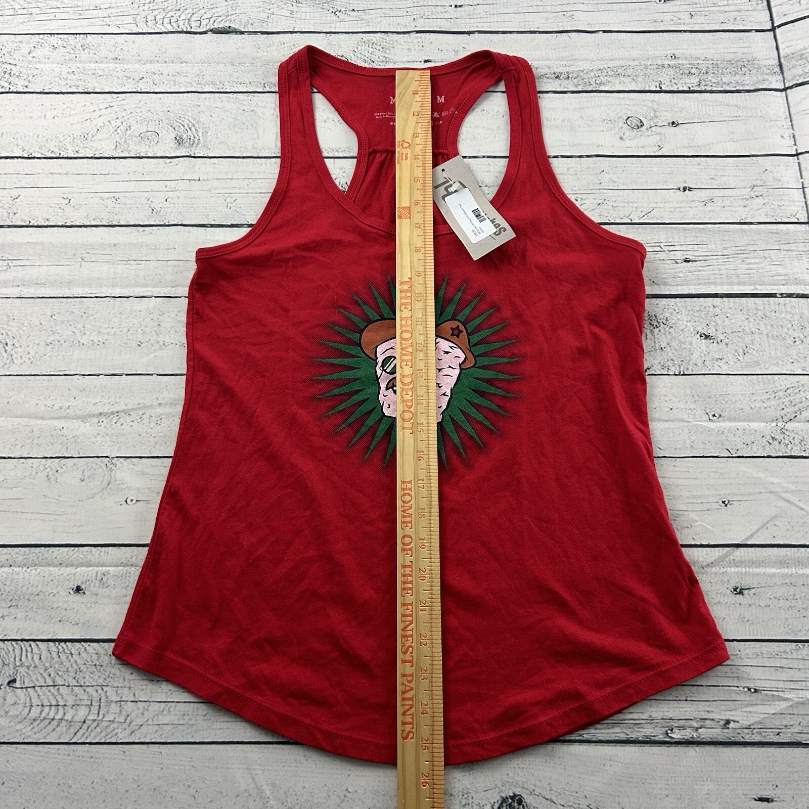 NEW 108 Stitches COPA Bug Print Sleeveless Tank Top Shirt Women’s Medium Red $30