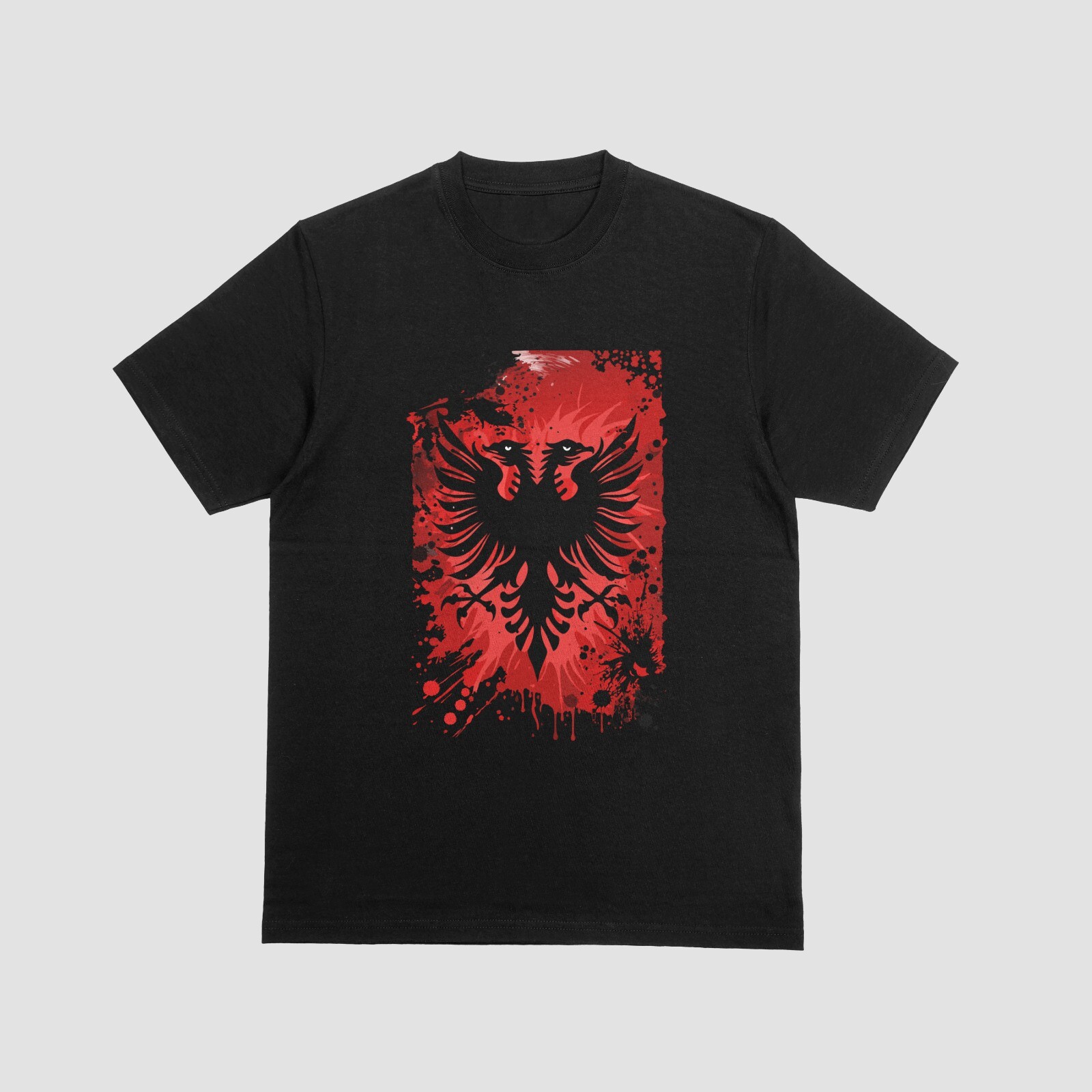 ALBANIA Tshirt Country Nation Flag Football Fan Tee