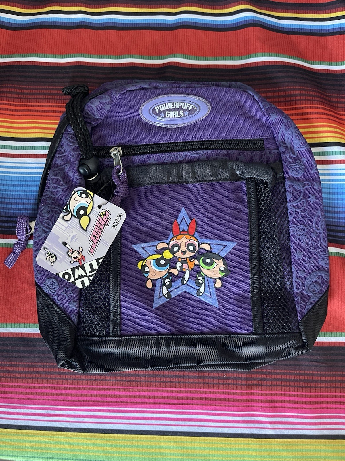 2001 Cartoon Network Powerpuff Girls 10” Backpack Bag NWT