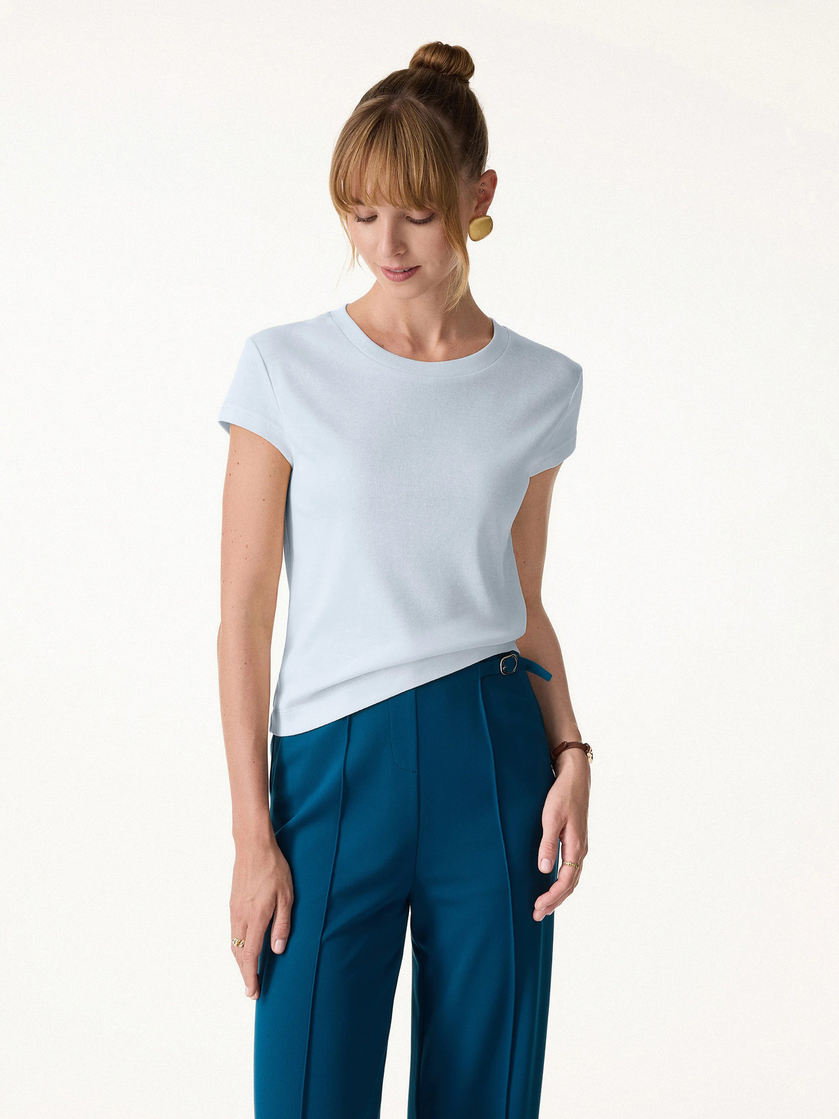 OGL Cotton-Linen Blend Cooling Essential Summer Tee