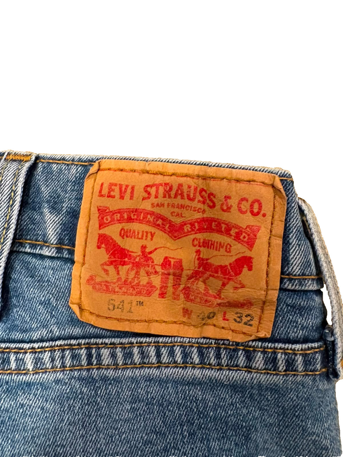 Levi’s 541 Athletic Fit Jeans Men’s W40 L32 Blue Stretch Denim Light Wash