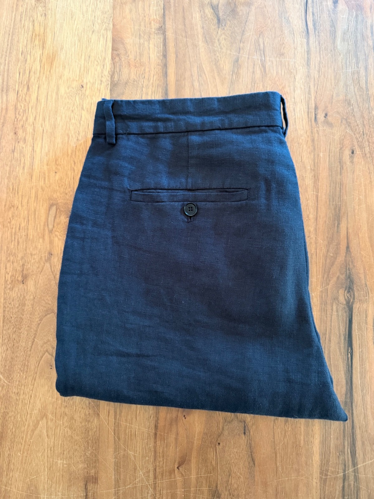 ASKET Navy Blue 100% Linen Trousers – Size 32/30 – never worn