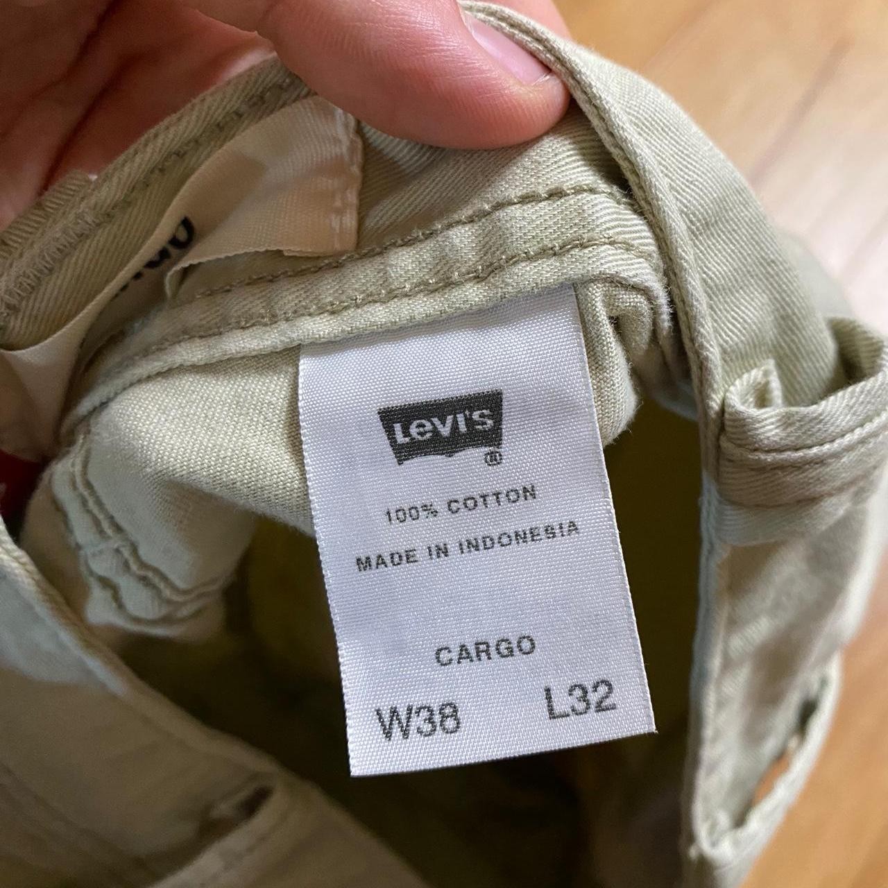 Levi’s Levi Cargo Cream Pants 38X32 Utility Loose Fit Outdoors Workwear