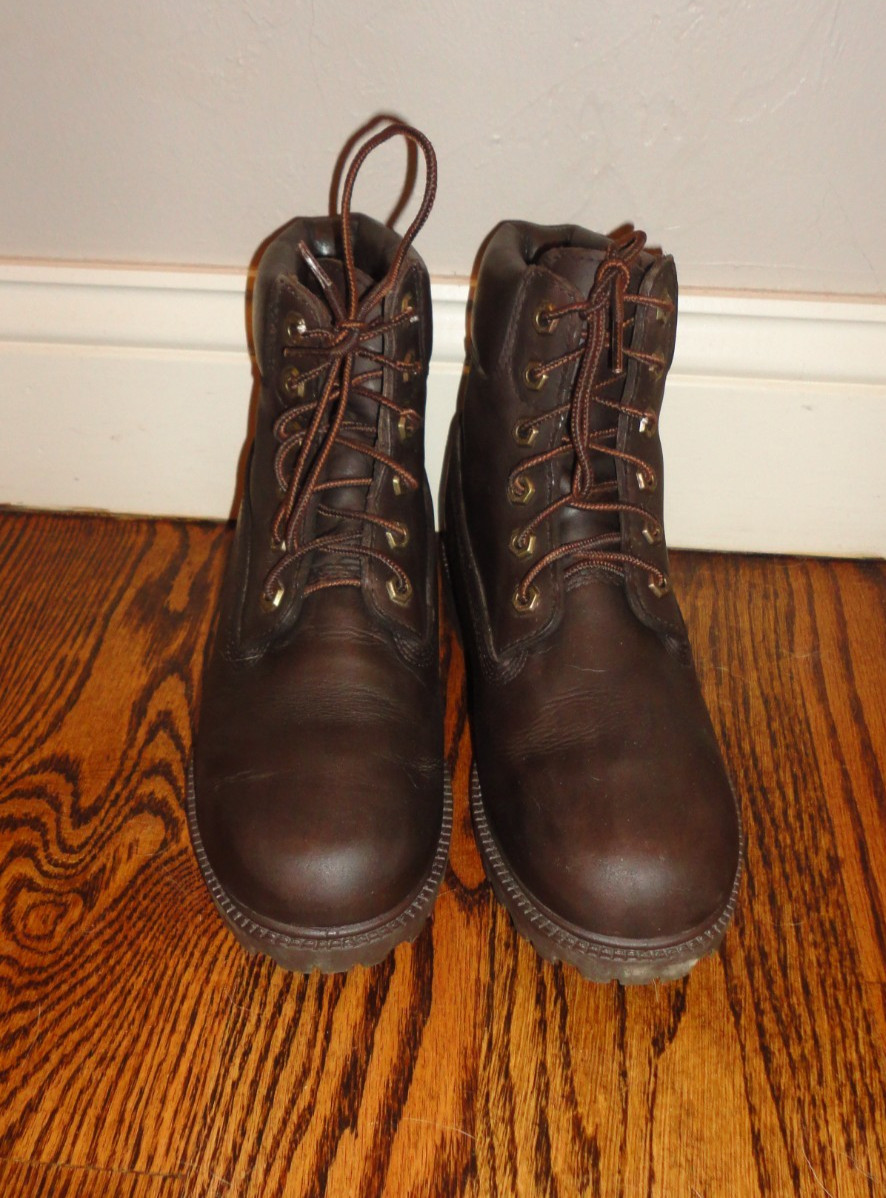 TIMBERLAND Women’s Vintage “Waterville” Brown Leather Hiking Boots Size 7.5