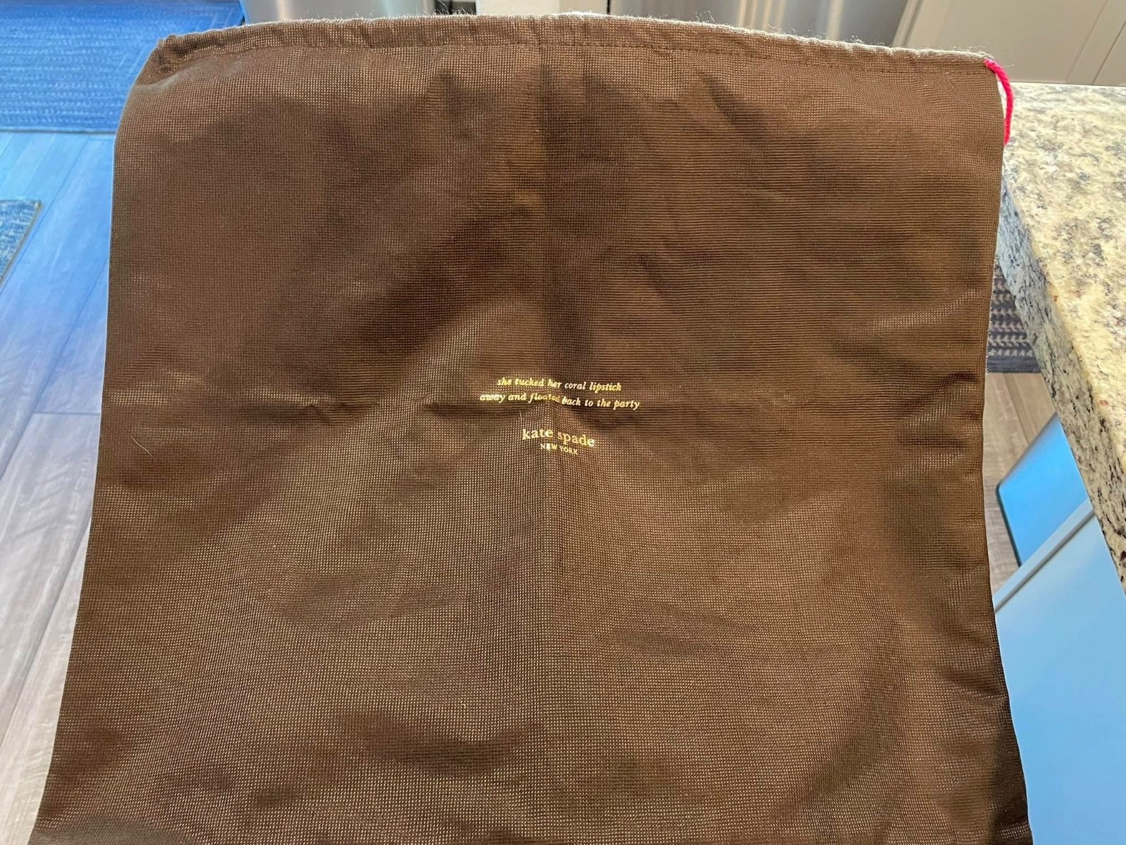 KATE SPADE NEW YORK Large 19″ by 17″ Purse DRAWSTRING DUST BAG ONLY