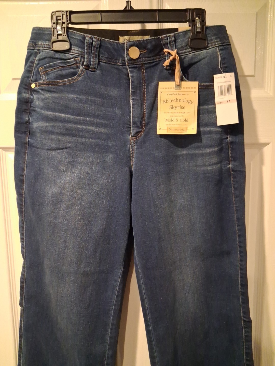 Democracy Ab Technology Skyrise Wide Legs Jeans Size 10 Blue