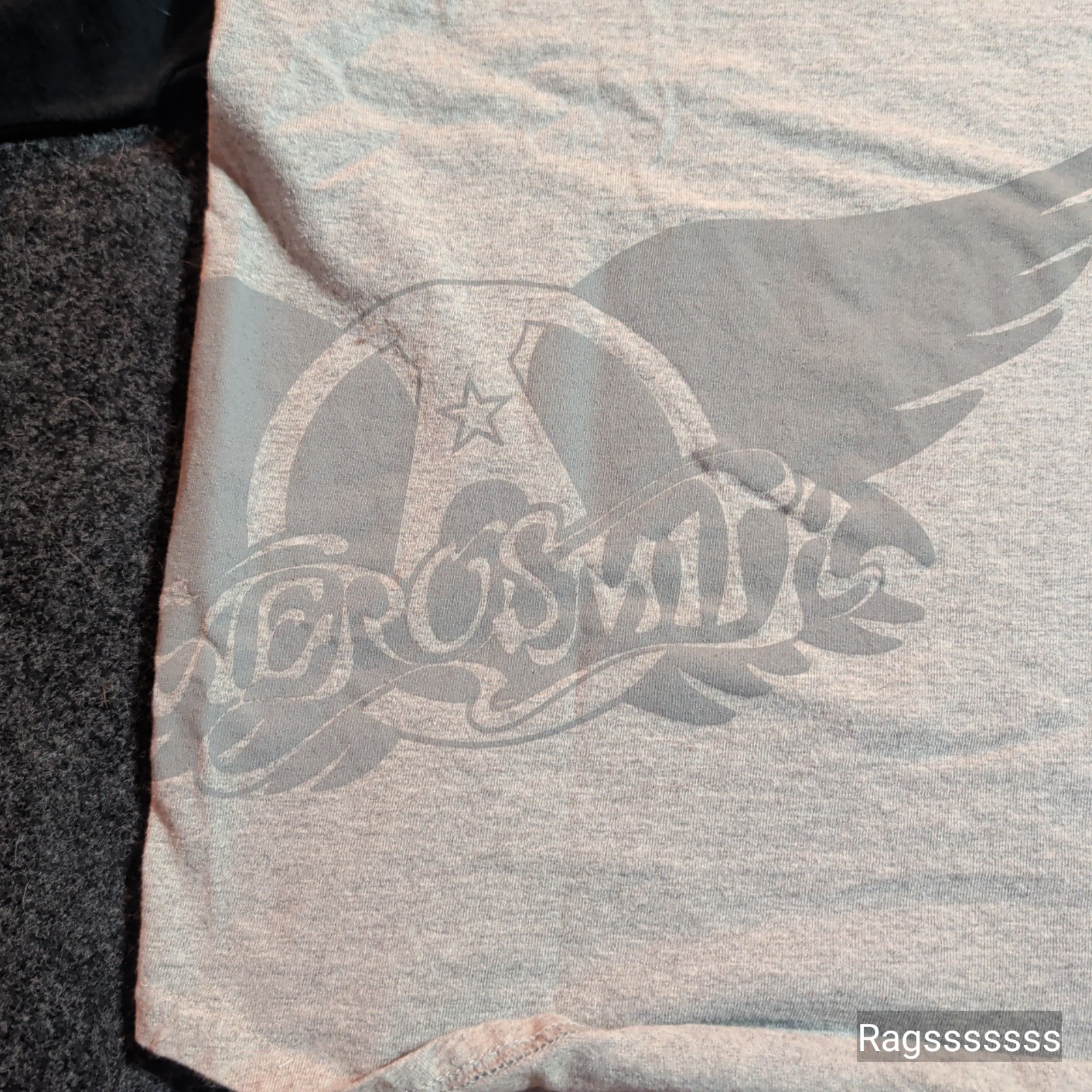 Vintage Aerosmith MTV Icon 2002 Raglan Shirt Mens XL Black Grey 3/4 Sleeve Tour